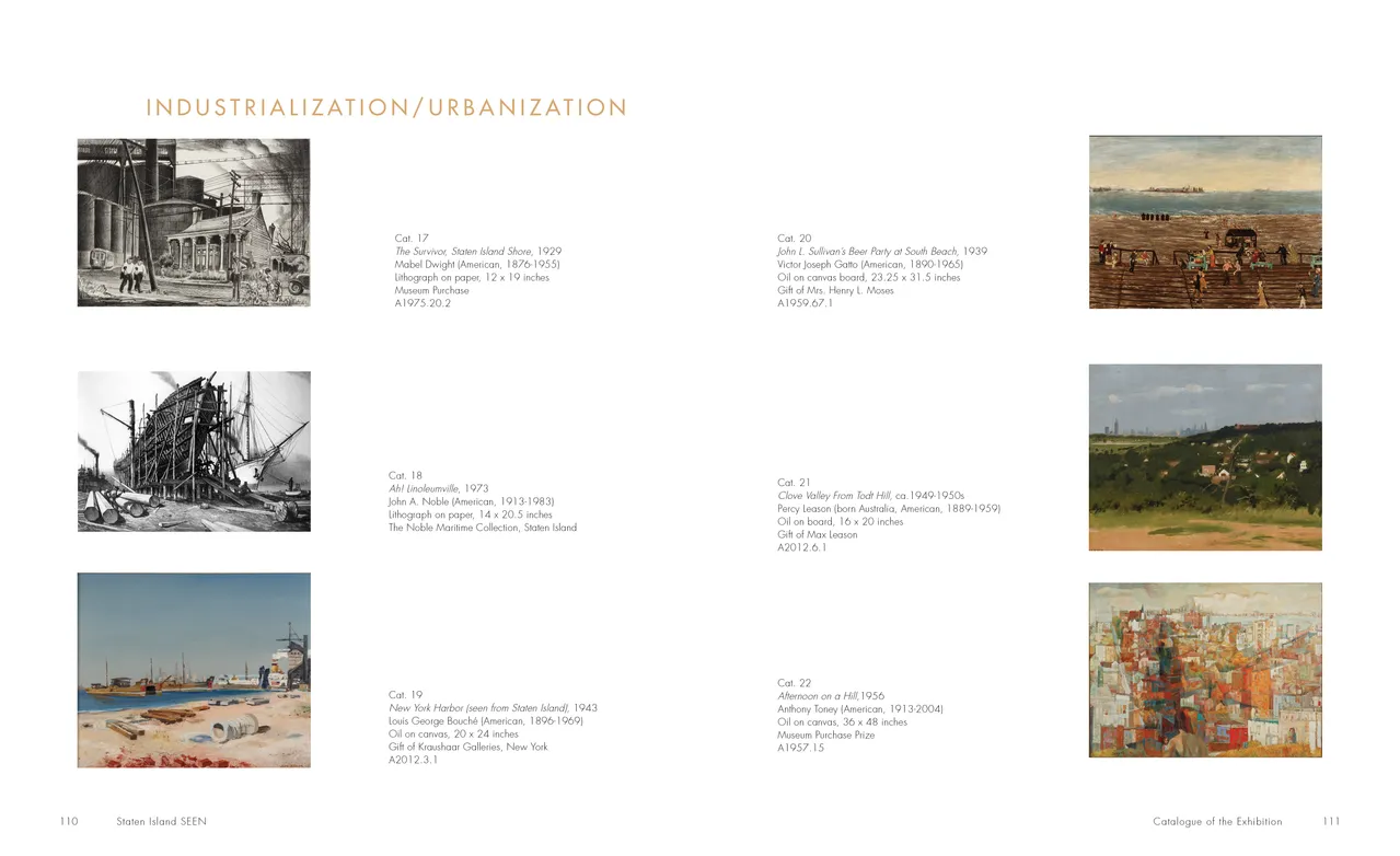 Staten Island SEEN exhibition catalog, pages 110-111
