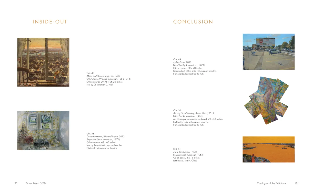 Staten Island SEEN exhibition catalog, pages 120-121