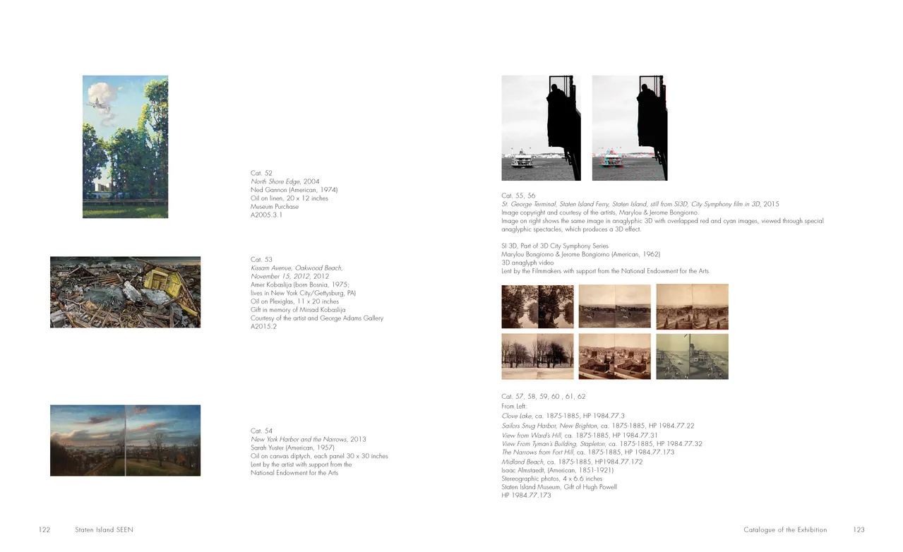 Staten Island SEEN exhibition catalog, pages 120-121