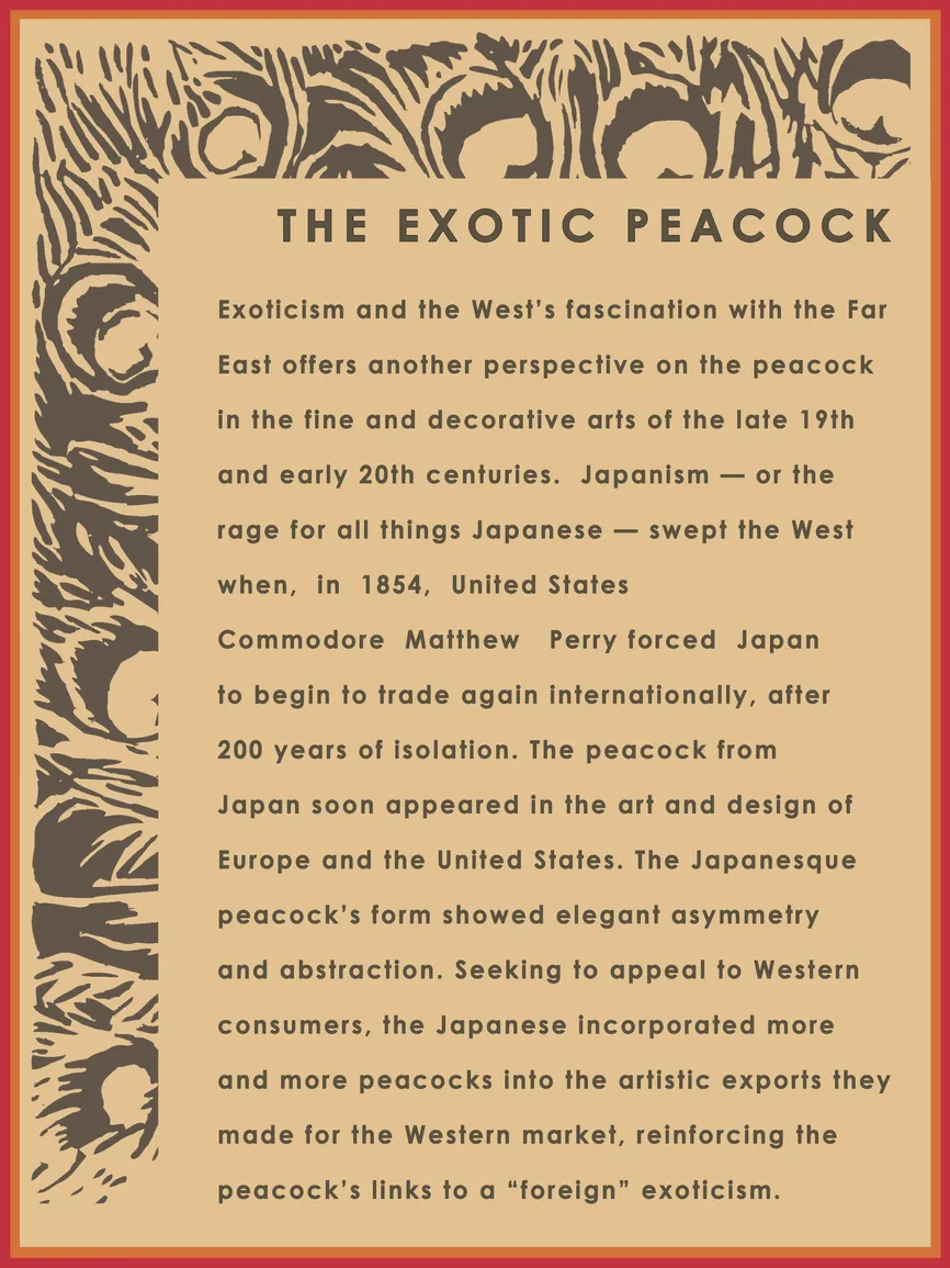 Theme Panel 6 for STRUT: The Peacock and Beauty in Art exhibition