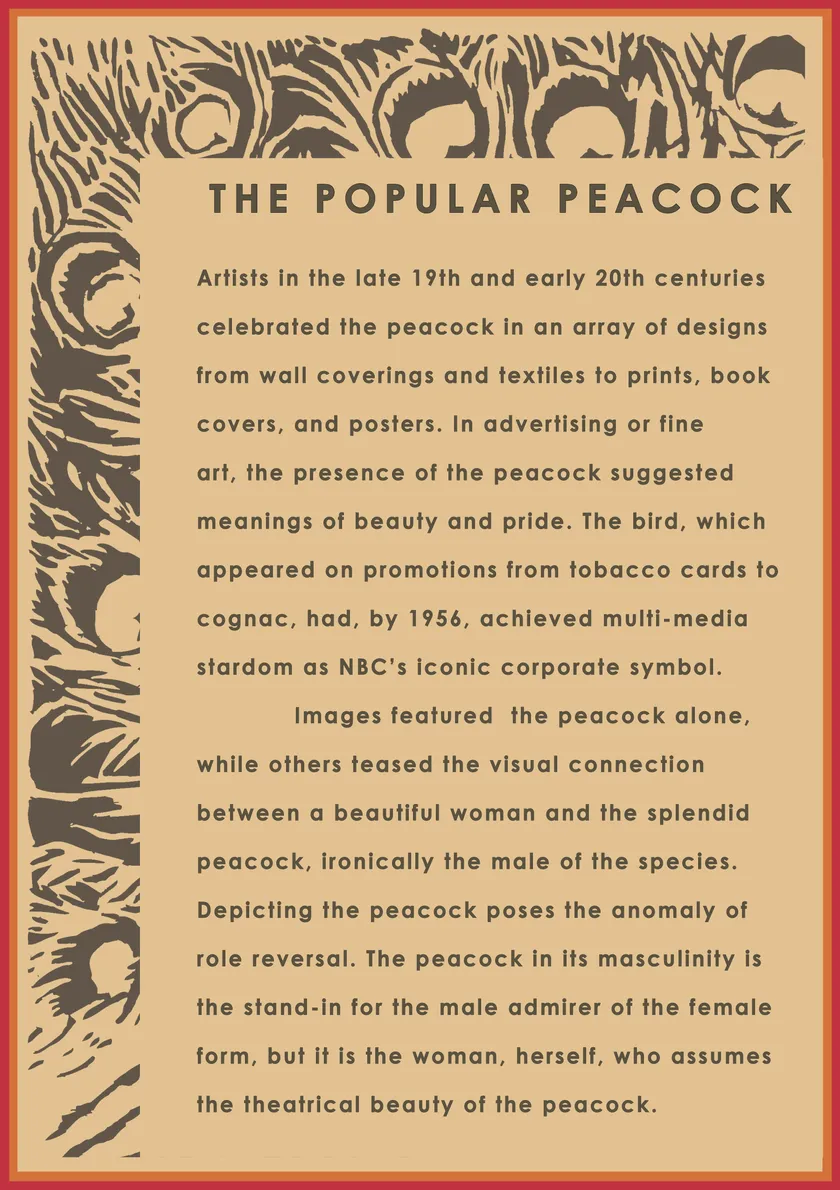 Theme Panel 7 for STRUT: The Peacock and Beauty in Art exhibition