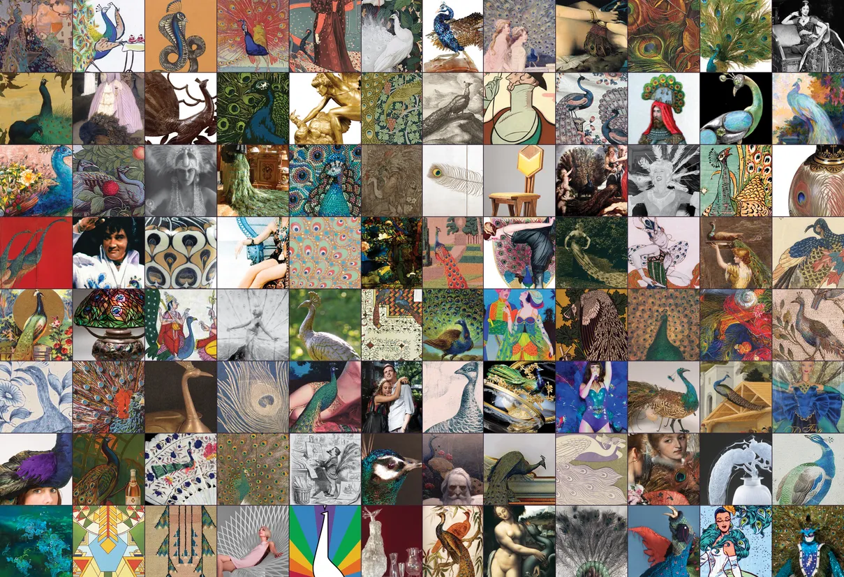 Strut: The Peacock and Beauty in Art exhibition catalog, inside front cover