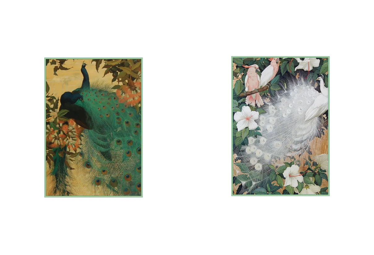 Strut: The Peacock and Beauty in Art exhibition catalog, pages 2-3