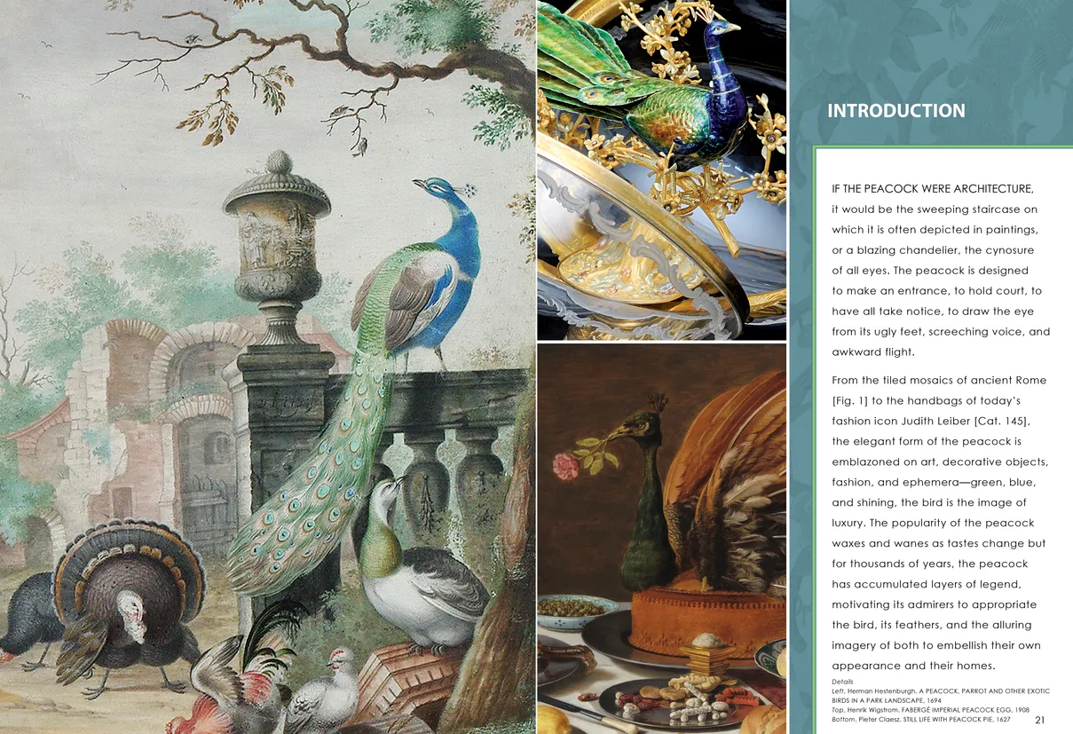 Strut: The Peacock and Beauty in Art exhibition catalog, pages 20-21