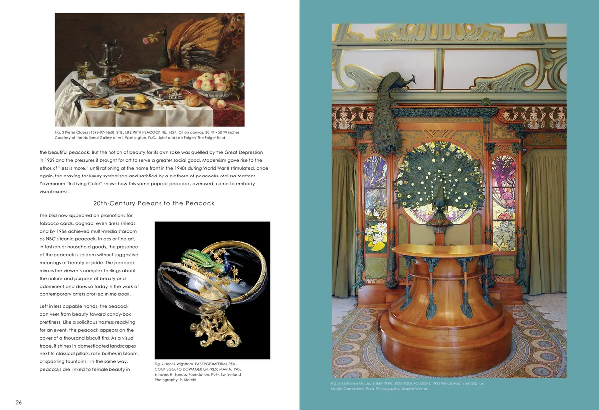 Strut: The Peacock and Beauty in Art exhibition catalog, pages 26-27