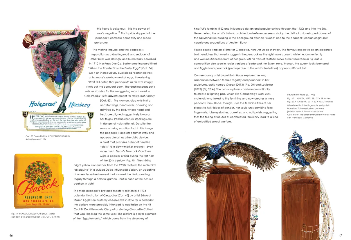 Strut: The Peacock and Beauty in Art exhibition catalog, pages 46-47