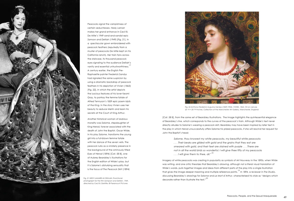 Strut: The Peacock and Beauty in Art exhibition catalog, pages 48-49