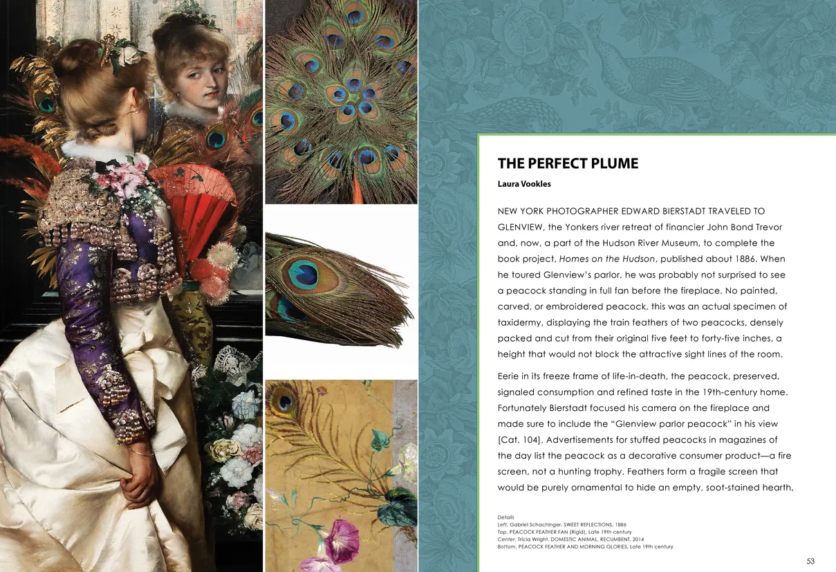 Strut: The Peacock and Beauty in Art exhibition catalog, pages 52-53