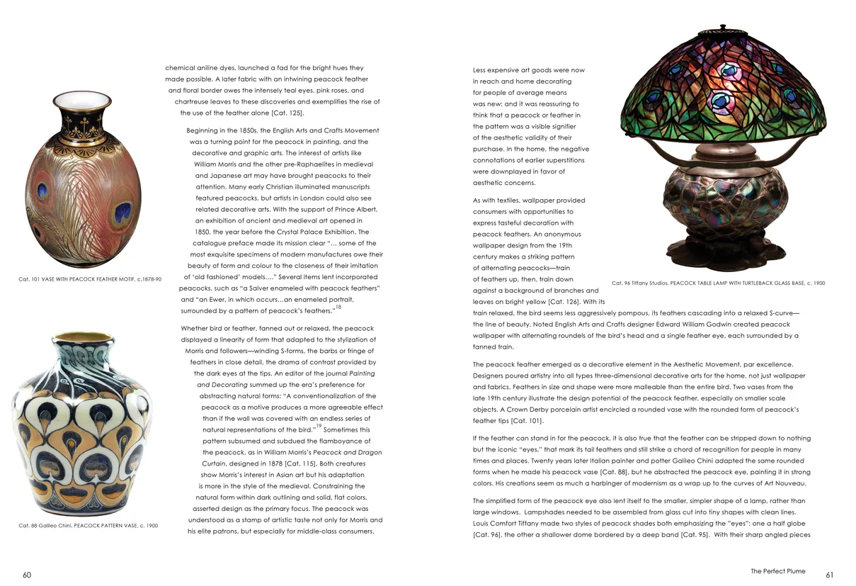 Strut: The Peacock and Beauty in Art exhibition catalog, pages 60-61