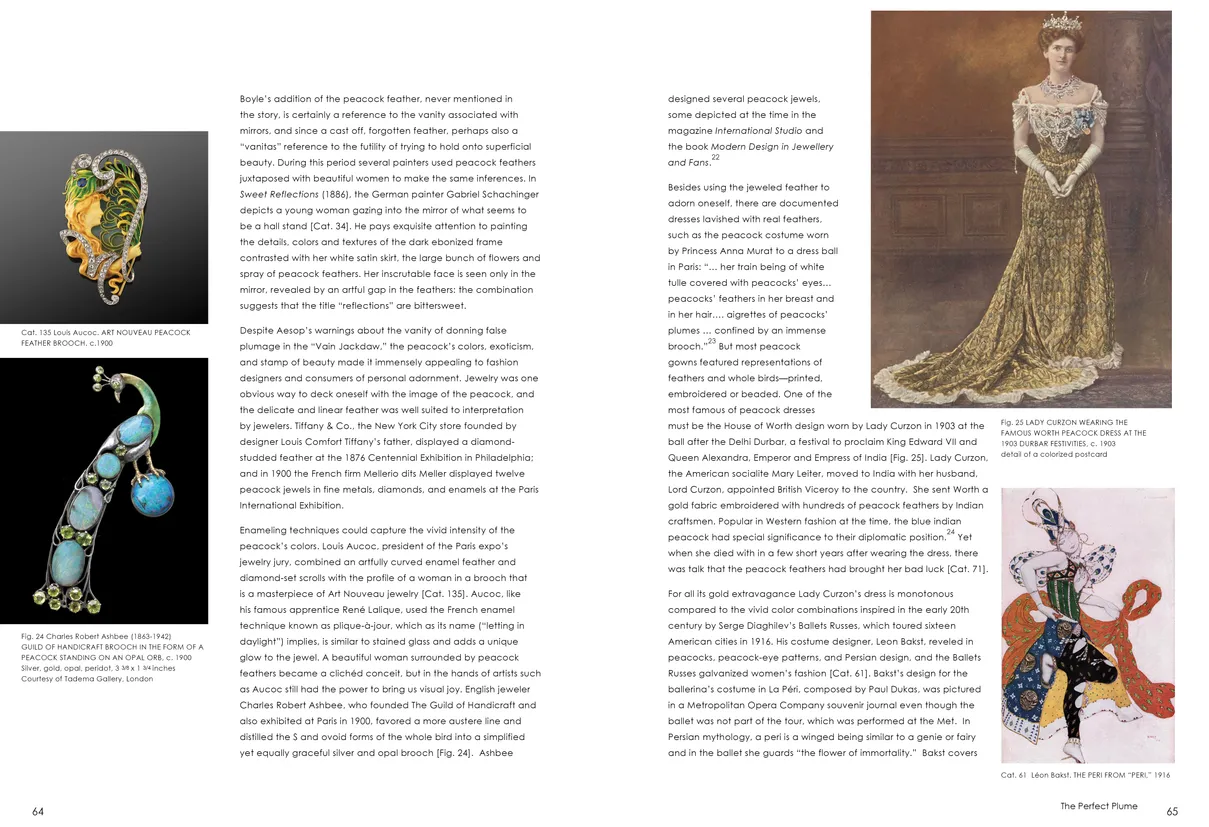 Strut: The Peacock and Beauty in Art exhibition catalog, pages 64-65