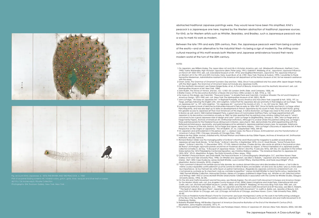 Strut: The Peacock and Beauty in Art exhibition catalog, pages 94-95