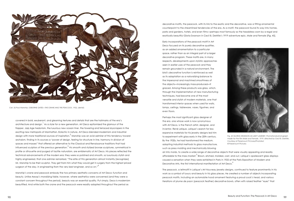 Strut: The Peacock and Beauty in Art exhibition catalog, pages 98-99