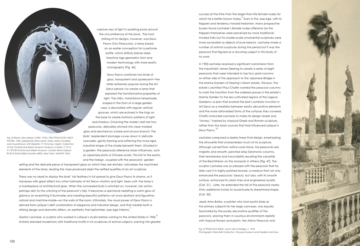 Strut: The Peacock and Beauty in Art exhibition catalog, pages 100-101