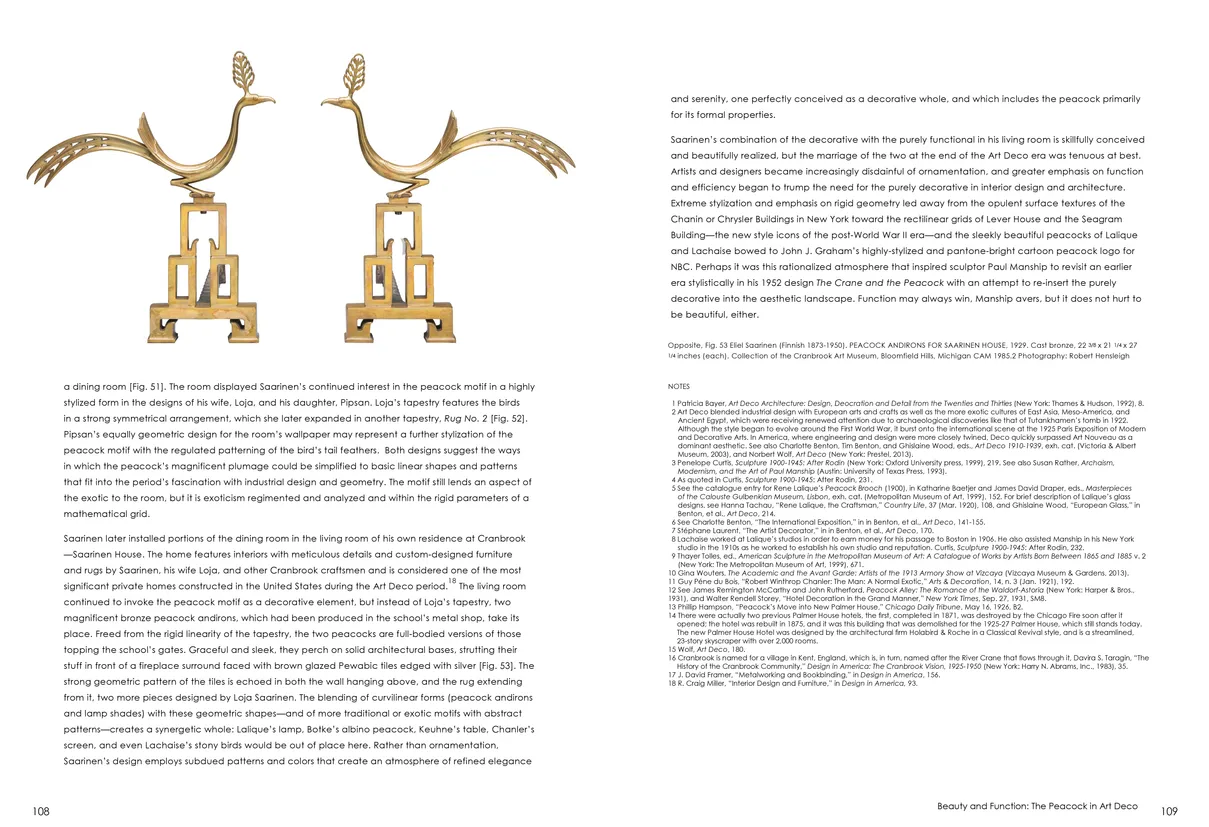 Strut: The Peacock and Beauty in Art exhibition catalog, pages 108-109