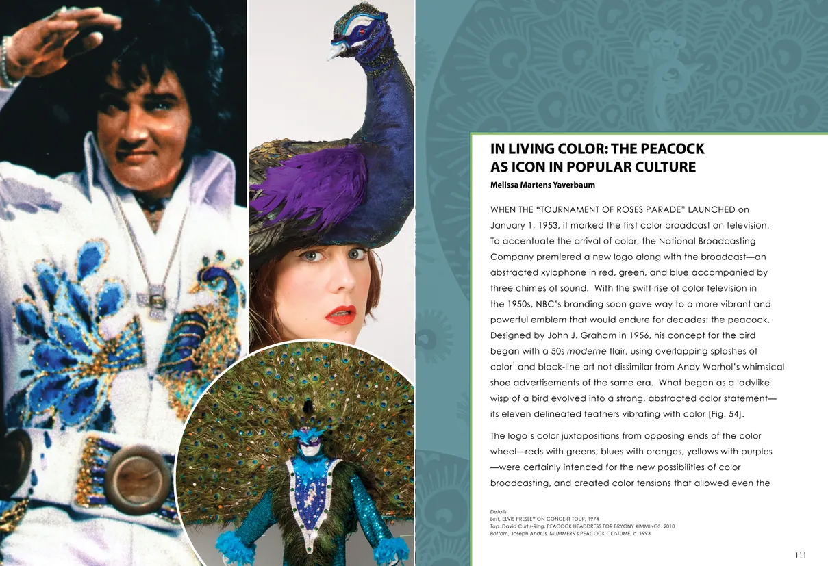 Strut: The Peacock and Beauty in Art exhibition catalog, pages 110-111