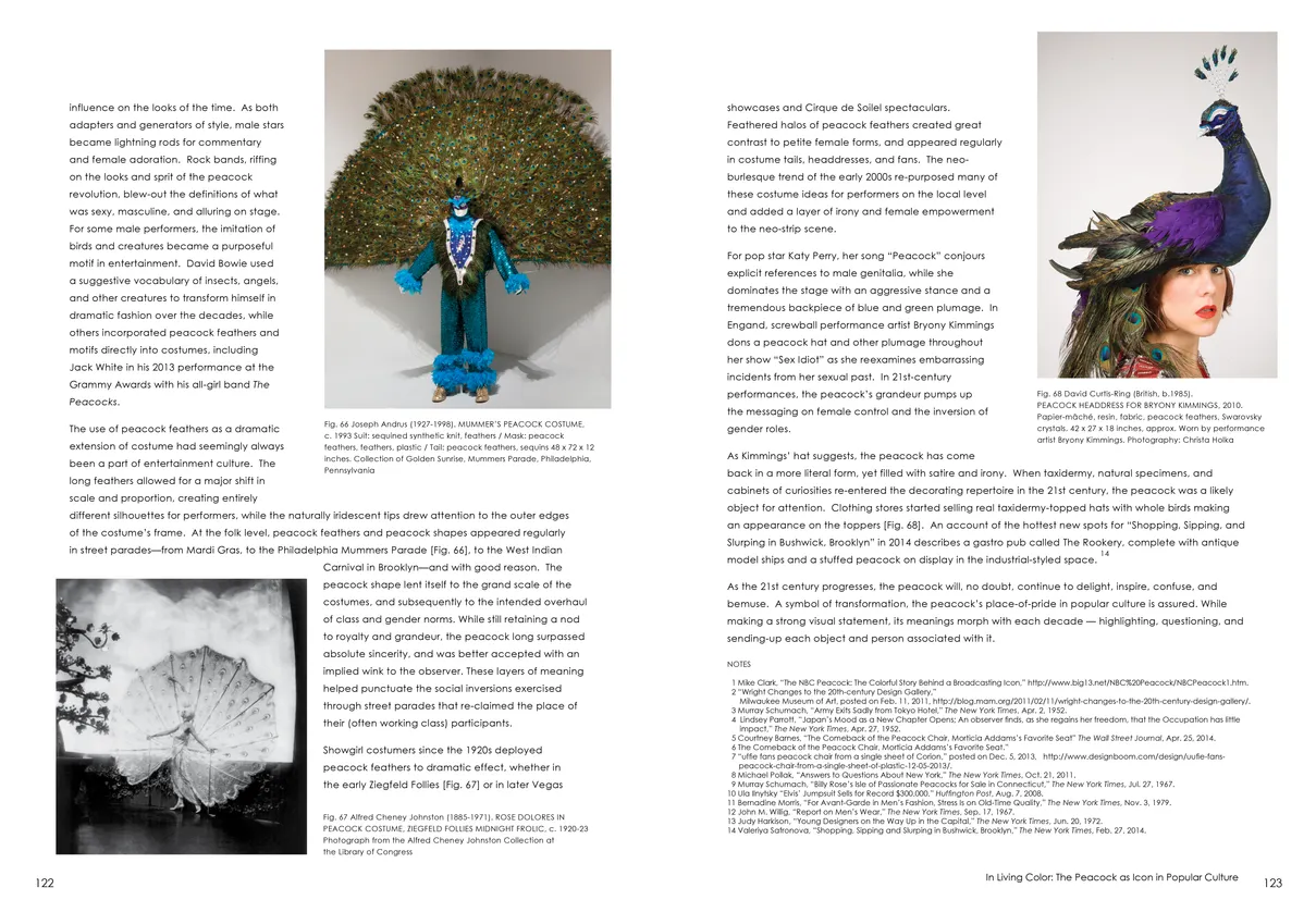 Strut: The Peacock and Beauty in Art exhibition catalog, pages 122-123