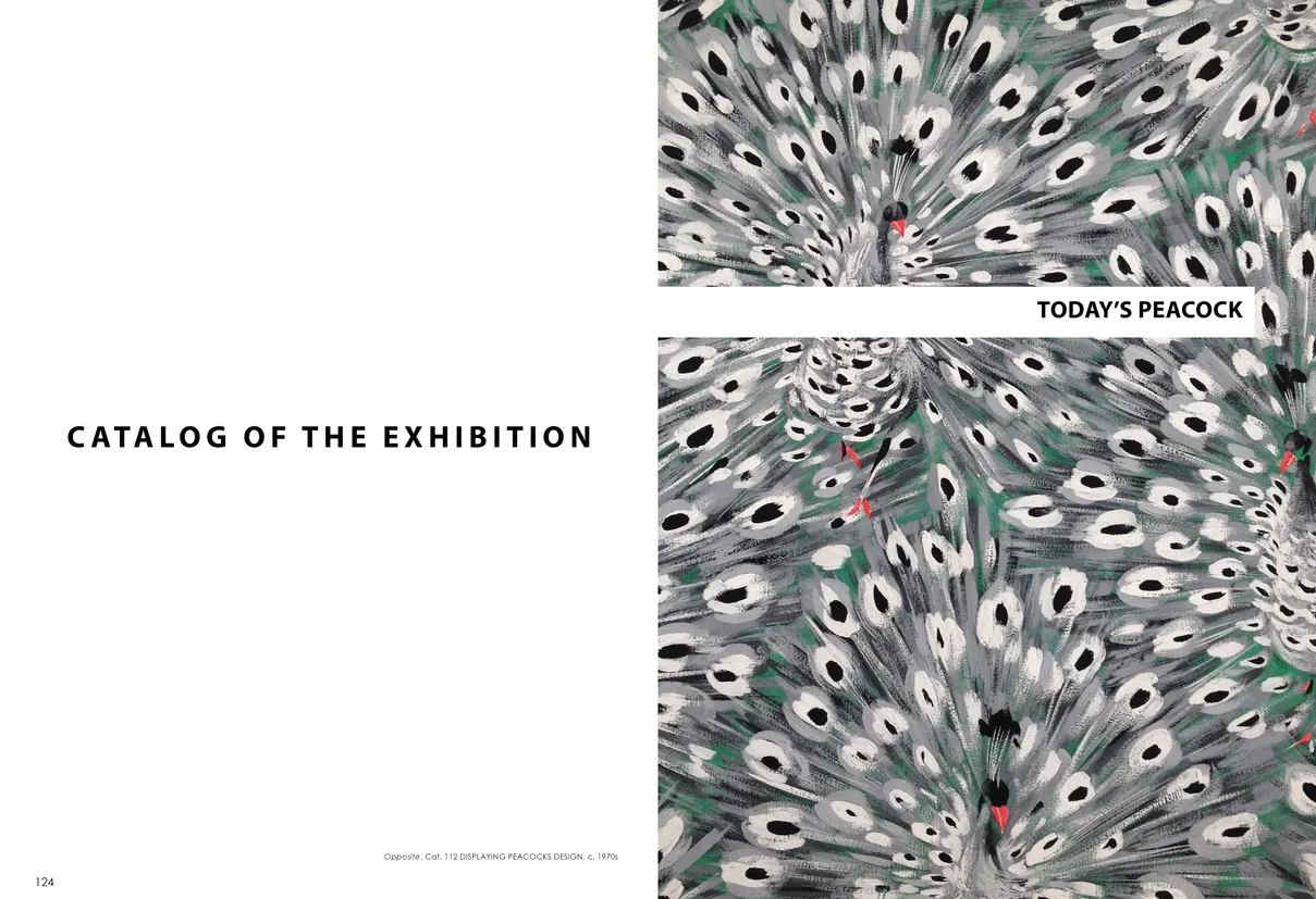 Strut: The Peacock and Beauty in Art exhibition catalog, pages 124-125
