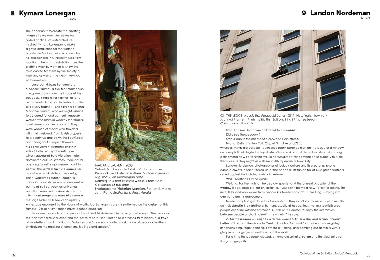 Strut: The Peacock and Beauty in Art exhibition catalog, pages 132-133