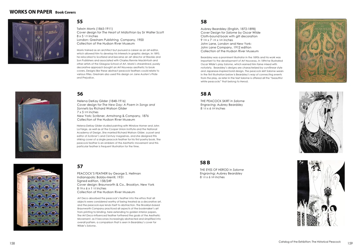 Strut: The Peacock and Beauty in Art exhibition catalog, pages 158-159