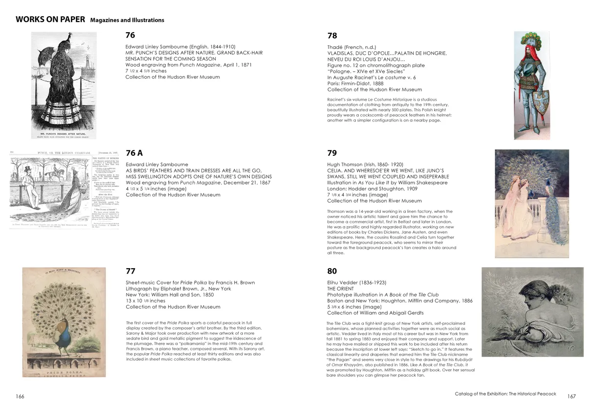 Strut: The Peacock and Beauty in Art exhibition catalog, pages 166-167