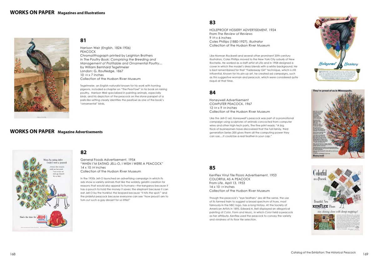 Strut: The Peacock and Beauty in Art exhibition catalog, pages 168-169