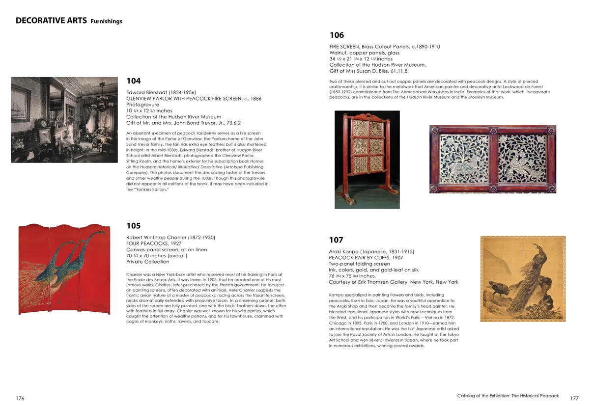 Strut: The Peacock and Beauty in Art exhibition catalog, pages 176-177