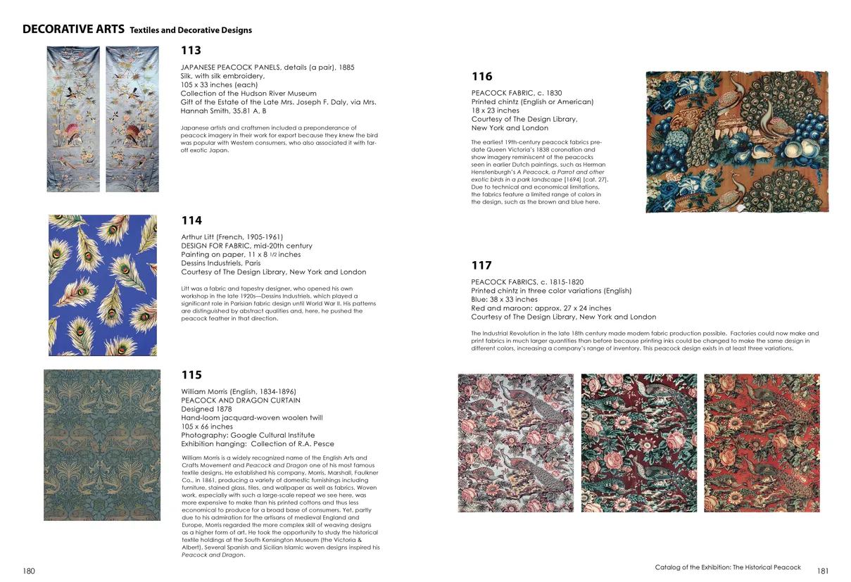 Strut: The Peacock and Beauty in Art exhibition catalog, pages 180-181