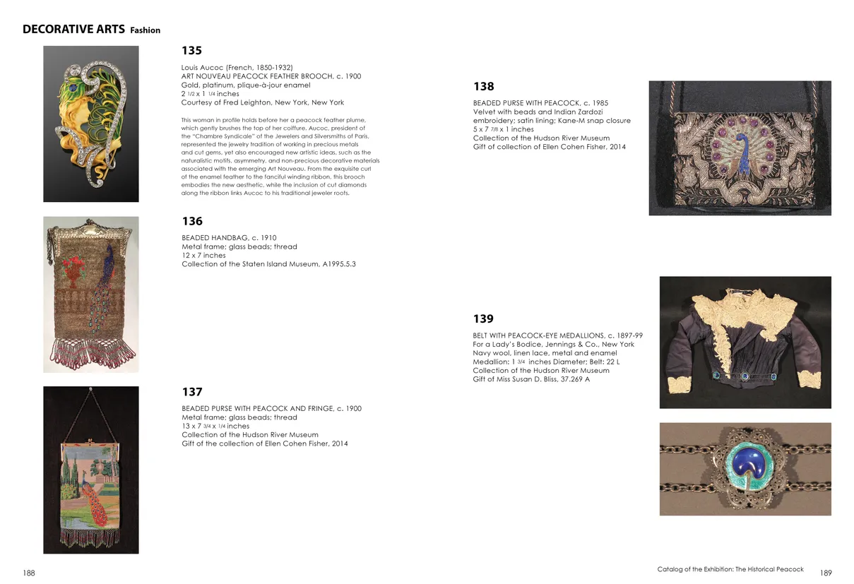 Strut: The Peacock and Beauty in Art exhibition catalog, pages 188-189