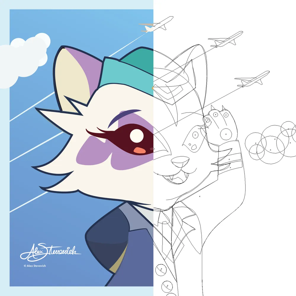 Super Miko Enchanted Getaways franchises poster Clear Skies Ahead (#3) — Vector Artwork Split Display