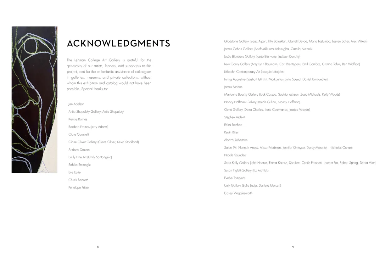 The Eyes Have It exhibition catalog, pages 8-9