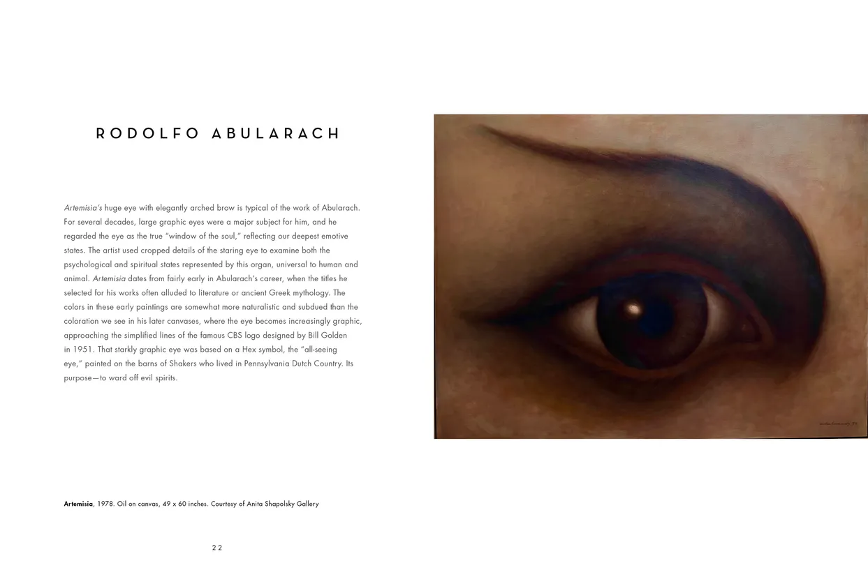 The Eyes Have It exhibition catalog, pages 22-23