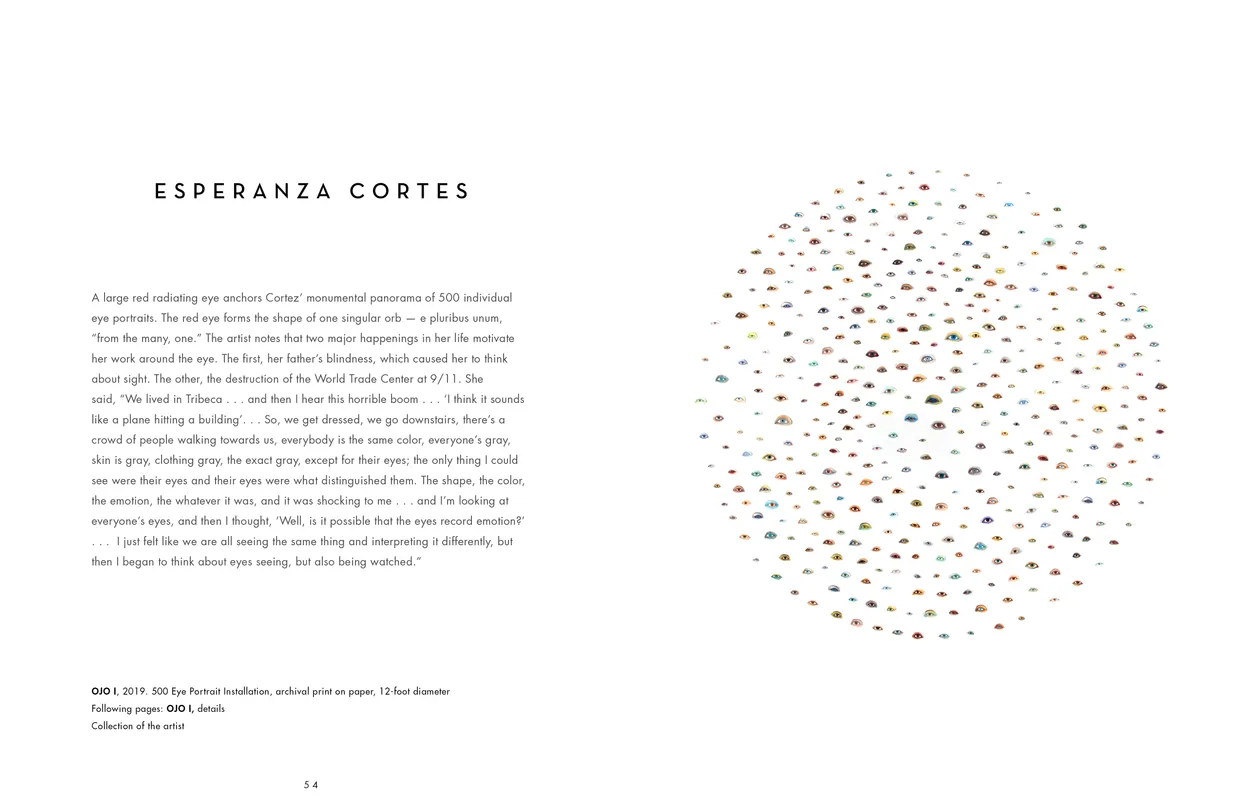 The Eyes Have It exhibition catalog, pages 54-55