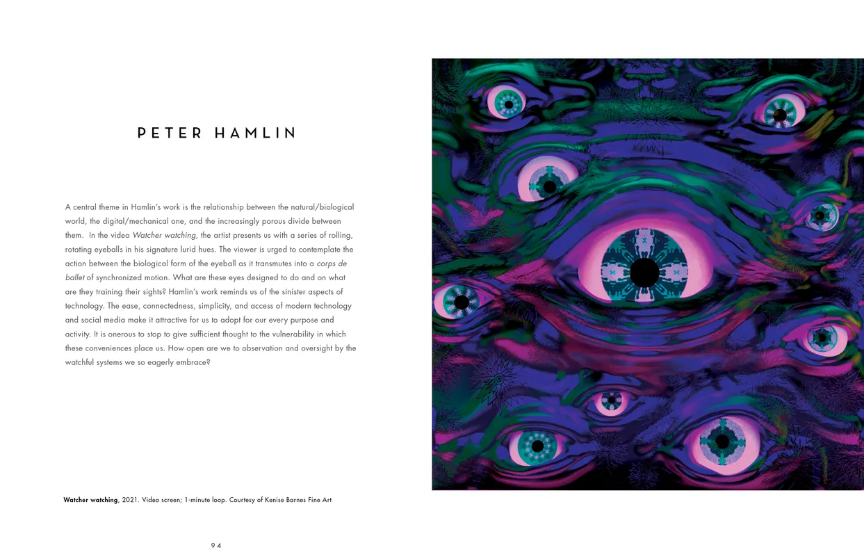 The Eyes Have It exhibition catalog, pages 94-95