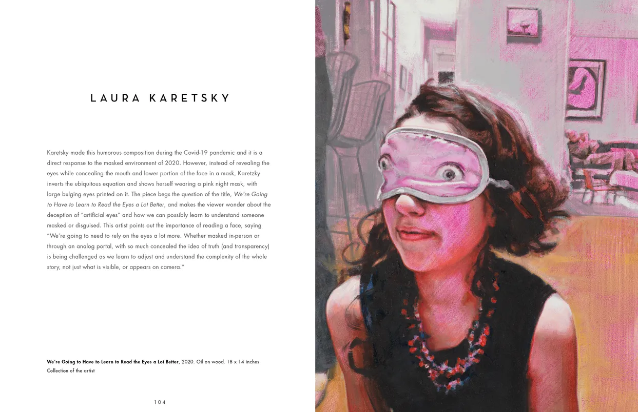 The Eyes Have It exhibition catalog, pages 104-105