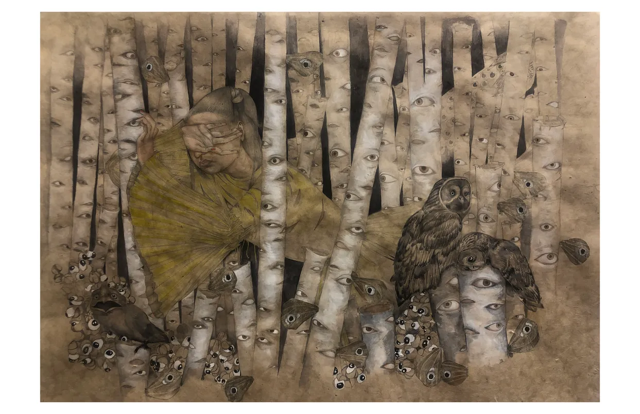 The Eyes Have It exhibition catalog, pages 110-111