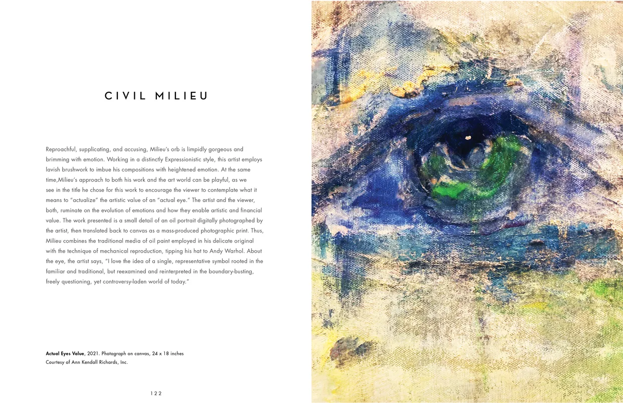 The Eyes Have It exhibition catalog, pages 122-123