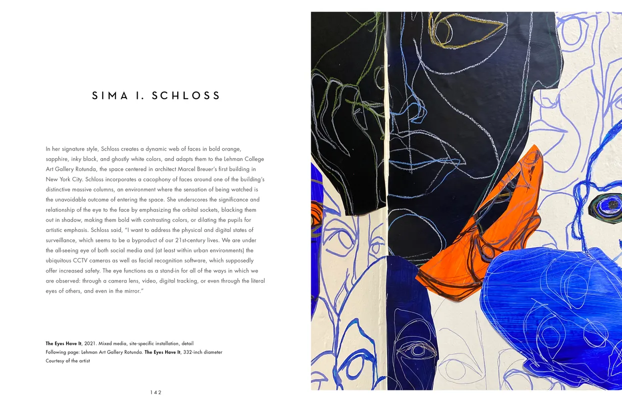 The Eyes Have It exhibition catalog, pages 142-143