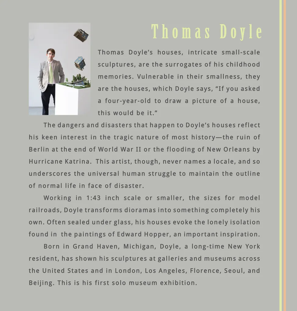 Intro wall panel for the Thomas Doyle: If the Creek Don't Rise exhibition